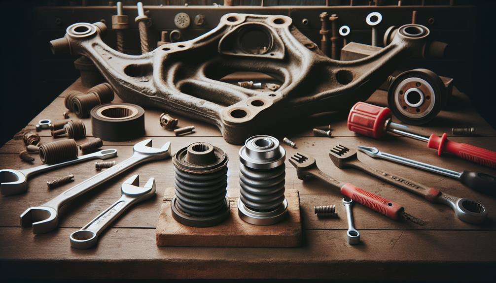 control arm bushing replacement